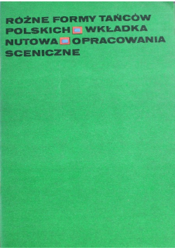 Różne formy tańców polskich wkładka nutowa