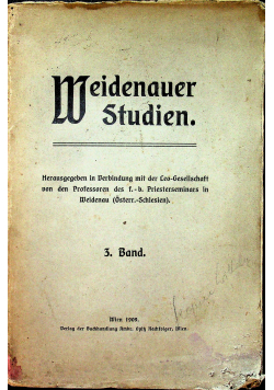 Meidenauer Studien 1909 r.