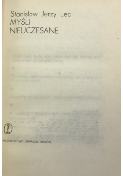 Myśli nieuczesane