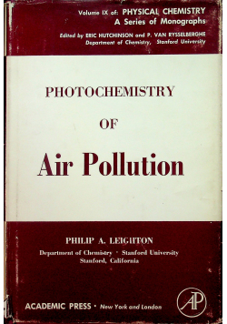 Photochemistry of Air Pollution