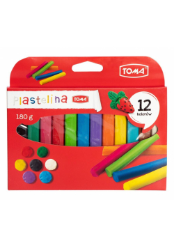 Plastelina 12 kolorów TOMA