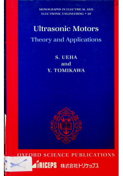 Ultrasonic motors  theory and applications