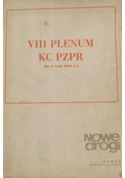 VIII Plenum KC PZPR