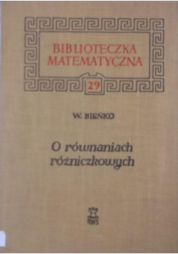O równaniach różniczkowych