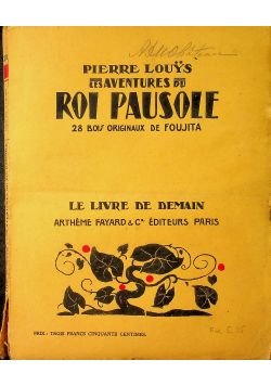Les aventures du roi pausole około 1927r