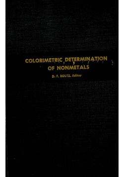Colorimetric determination of nonmetals