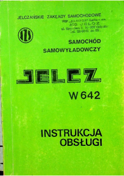 Instrukcja obsługi JELCZ W642 samochód  samowyładowczy