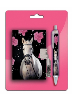 Pamiętnik z kłódką + długopis Horse 18-3643HR PASO
