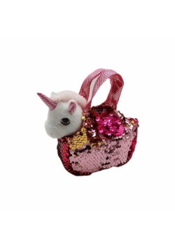 Mini jednorożec w cekinowej torbie