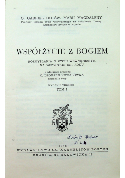 Współżycie z Bogiem. Tom I