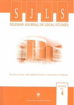 Silesian Journal of Legal Studies Volume 4
