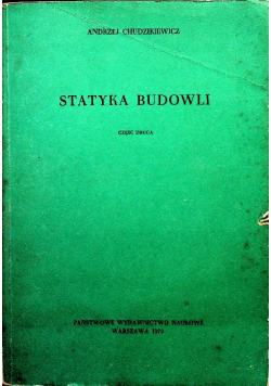 Statyka budowli część 2