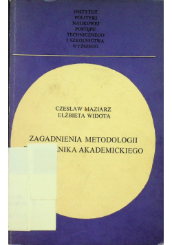 Zagadnienia metodologii podręcznika akademickiego