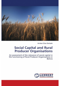 Social Capital and Rural Producer Organisations