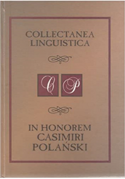 Collectanea Linguistica In Honorem Polański