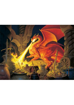 Puzzle 1000 Czerwony smok