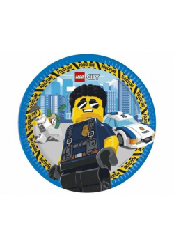 Talerzyki papierowe Lego City 23cm 8szt