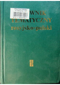 Słownik tematyczny rosyjsko polski