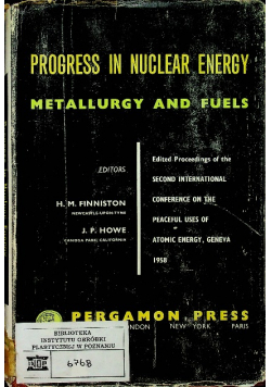Progress in nuclear energy