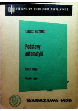 Podstawy automatyki część druga