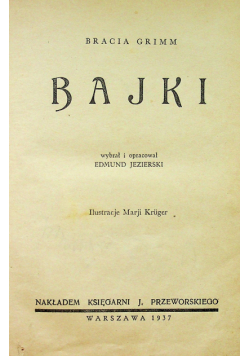 Grimm Bajki 1937r