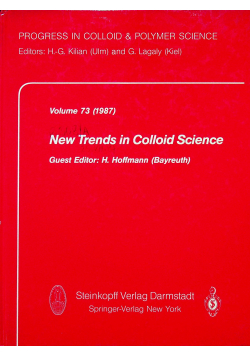 New trends in colloid science volume 73