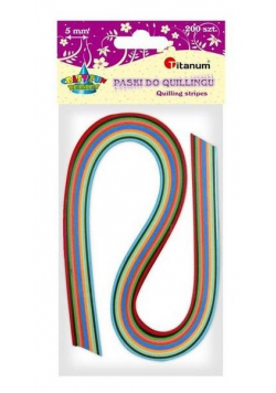 Paski do quillingu 5mm mix 200szt