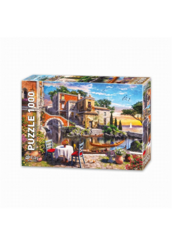 Puzzle 1000 Włochy, Wenecja - Widok na kanał