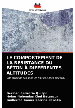 Le Comportement De La Résistance Du Béton À Différentes Altitudes
