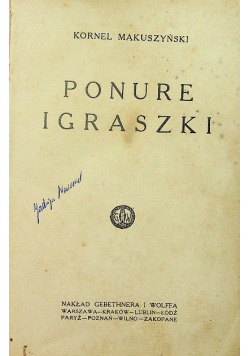 Ponure igraszki 1927 r.