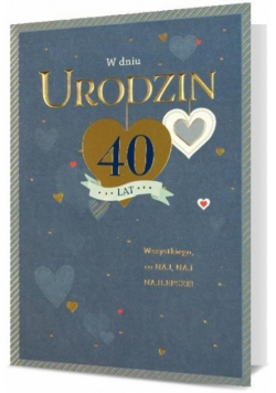 Karnet B6 Urodziny (wymienne cyfry) HM200-2451