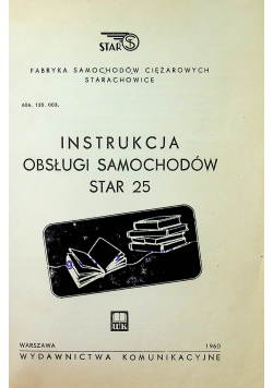 Instrukcja obsługi samochodów  Star 25