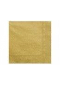 Serwetki trójwarstwowe złoty 40x40cm 20szt