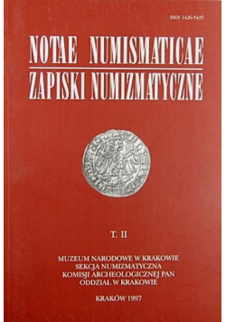 Zapiski Numizmatyczne Tom 2