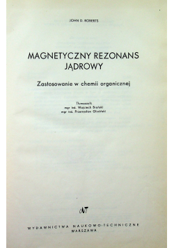 Magnetyczny rezonans jądrowy