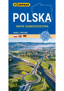 Mapa samochodowa Polski 1: 650 00, w.2022
