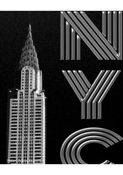 Iconic  Chrysler Building New York City  creative drawing journal