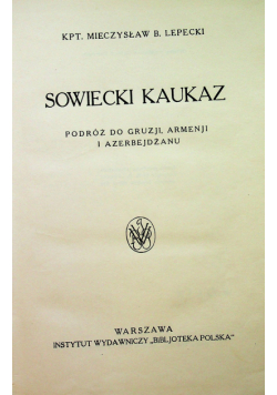 Sowiecki Kaukaz 1935 r.