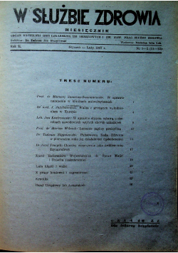 W służbie zdrowia 1947 r 12 numerów