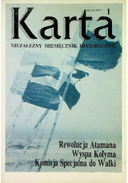Karta nr 1 / 1991 miesięcznik historyczny