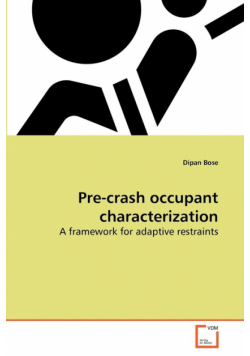 Pre-crash occupant characterization