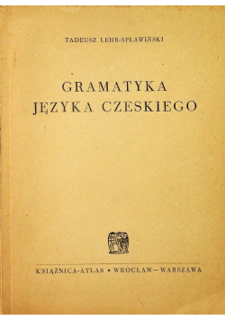 Gramatyka języka czeskiego 1950 r