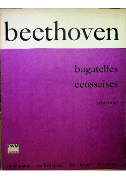 Beethoven Bagatelles ecossaises