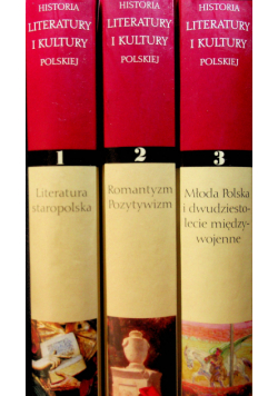 Historia Literatury i Kultury Polskiej Tom I do III