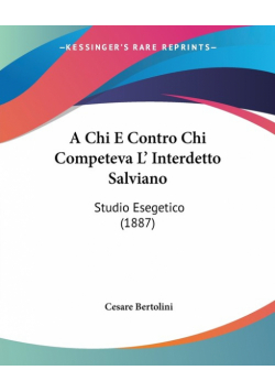 A Chi E Contro Chi Competeva L' Interdetto Salviano