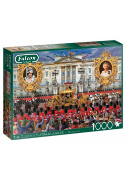 Puzzle 1000 Falcon Platynowy jubileusz królowej G3