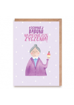 Kartka dla Babci Kochanej Babuni K147