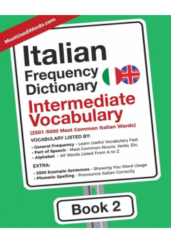 Italian Frequency Dictionary - Intermediate Vocabulary