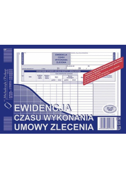 Ewidencja czasu wykonywania umowy zlecenia 511-3E