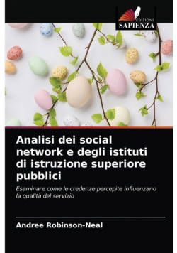 Analisi dei social network e degli istituti di istruzione superiore pubblici